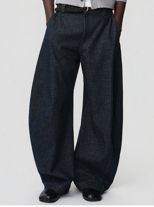 Loose-Fit Casual Denim Pants