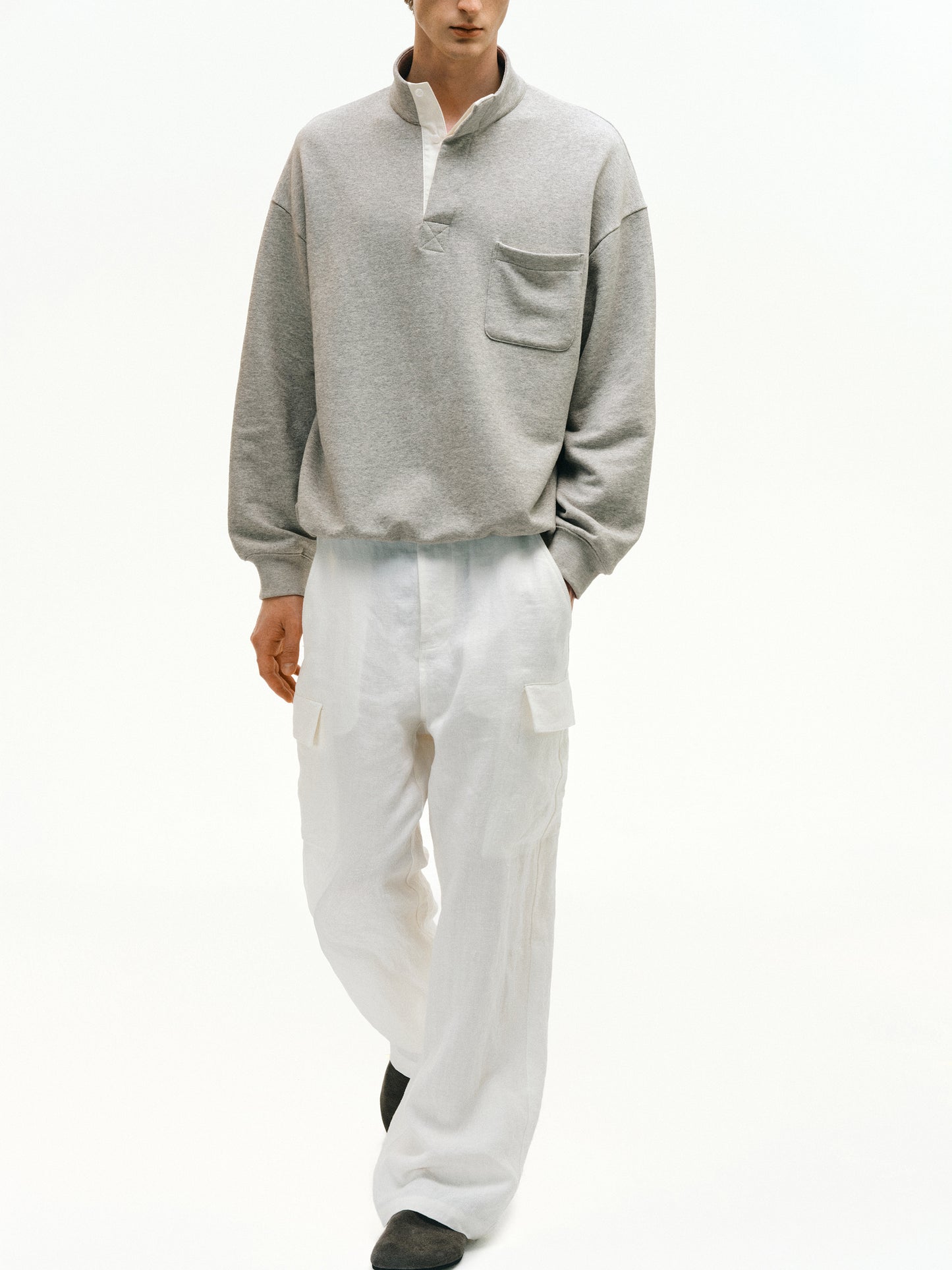 Stand Collar Sweatshirt