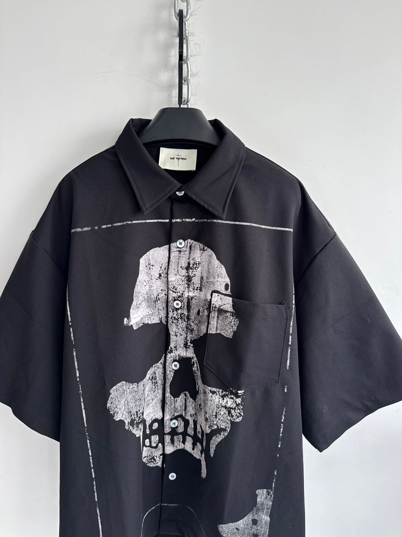 Loose-Fit Hand-Printed Shirt