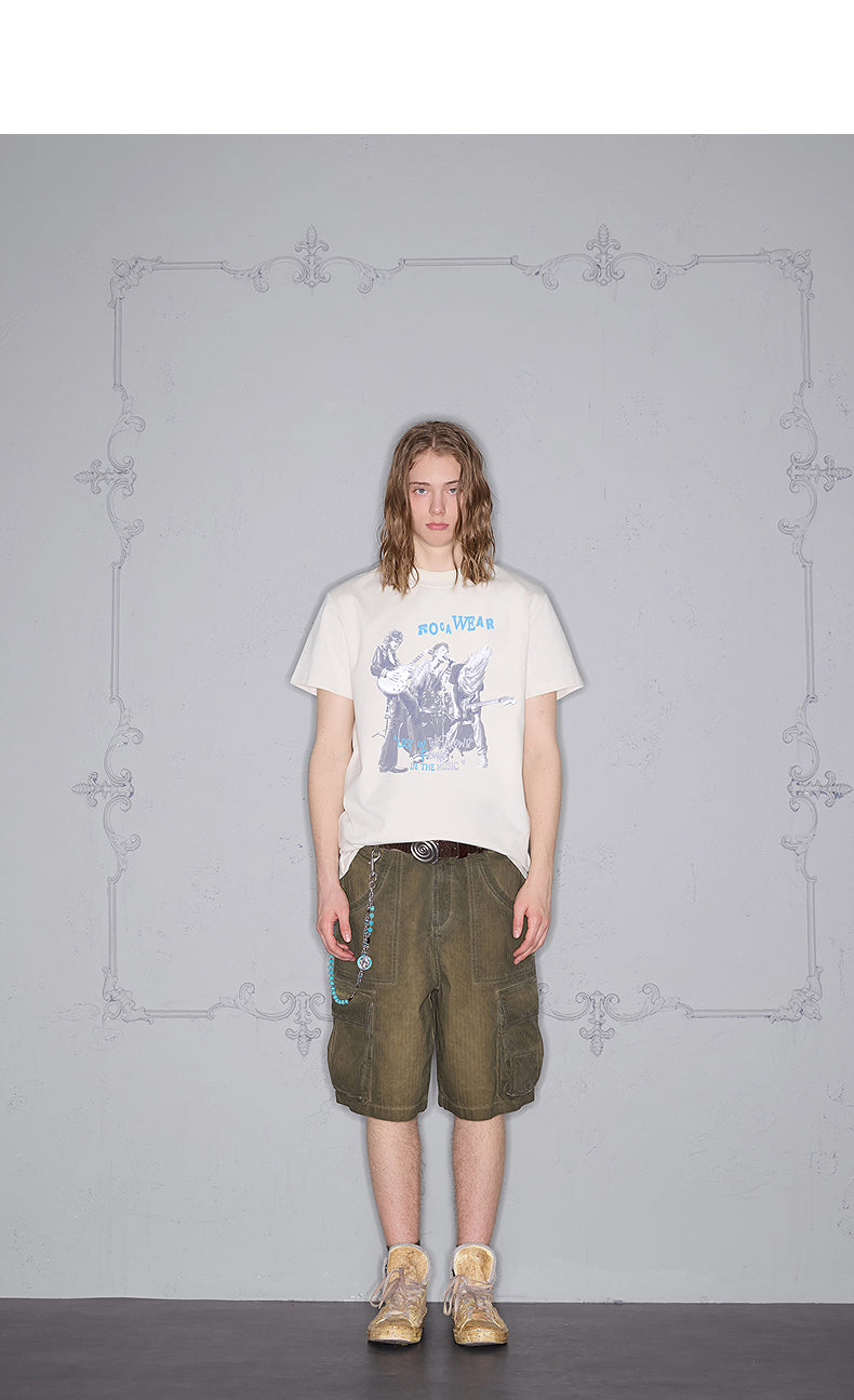 Letter Character Print T-Shirt