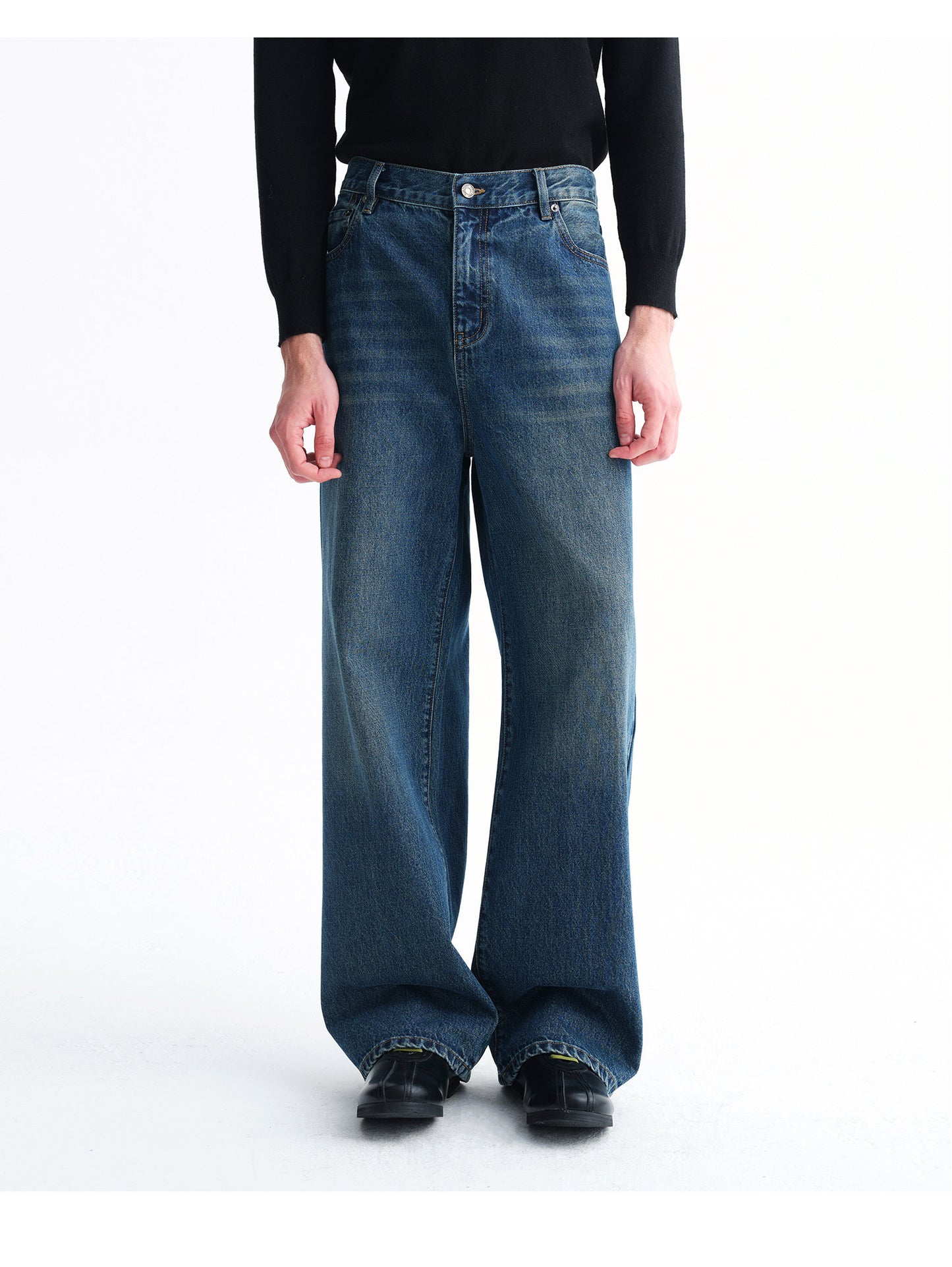 Basic Retro Loose Jeans
