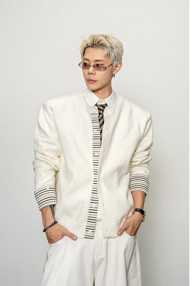 Striped Stitch Cardigan