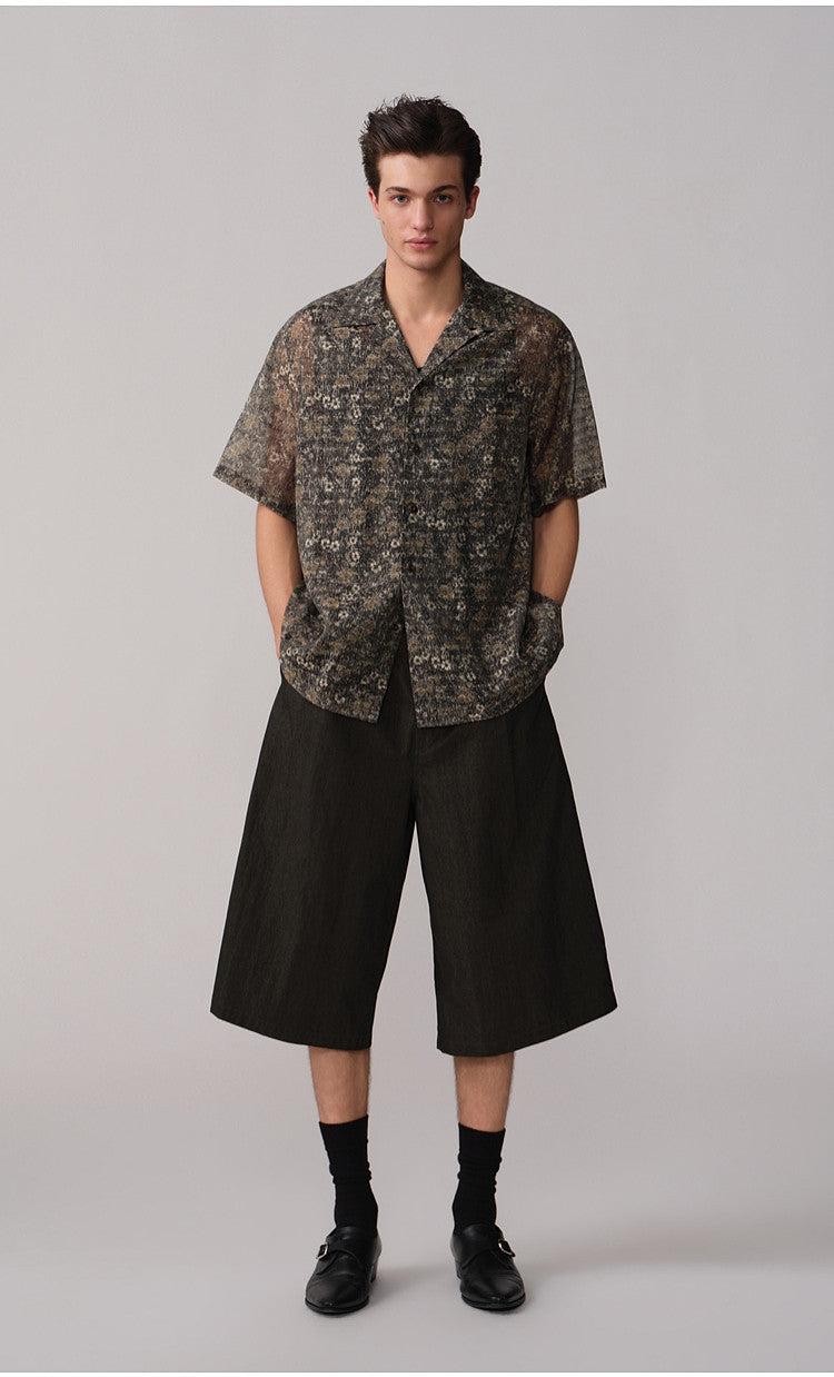 Cuban-Collar Floral Shirt