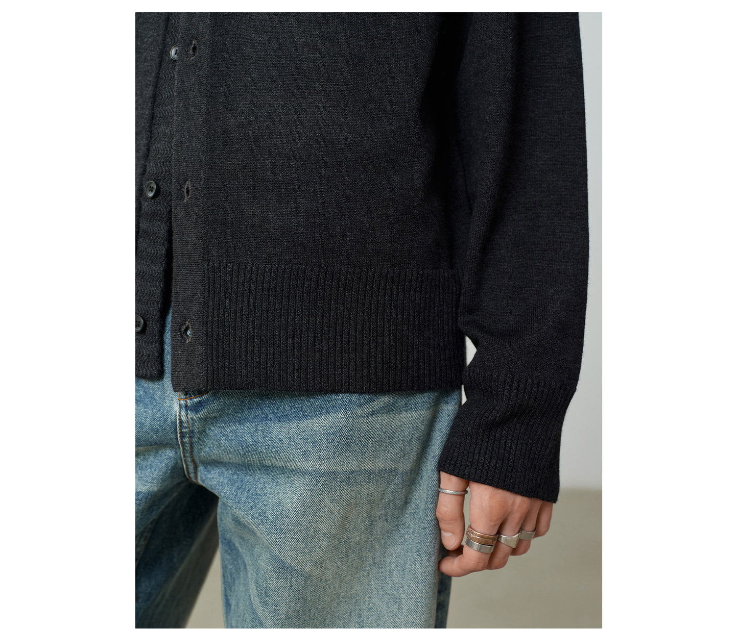 Relaxed Textured Cardigan