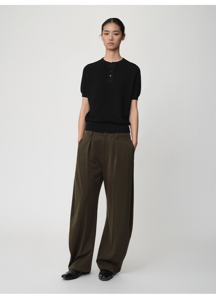 Retro-Style Casual Pants