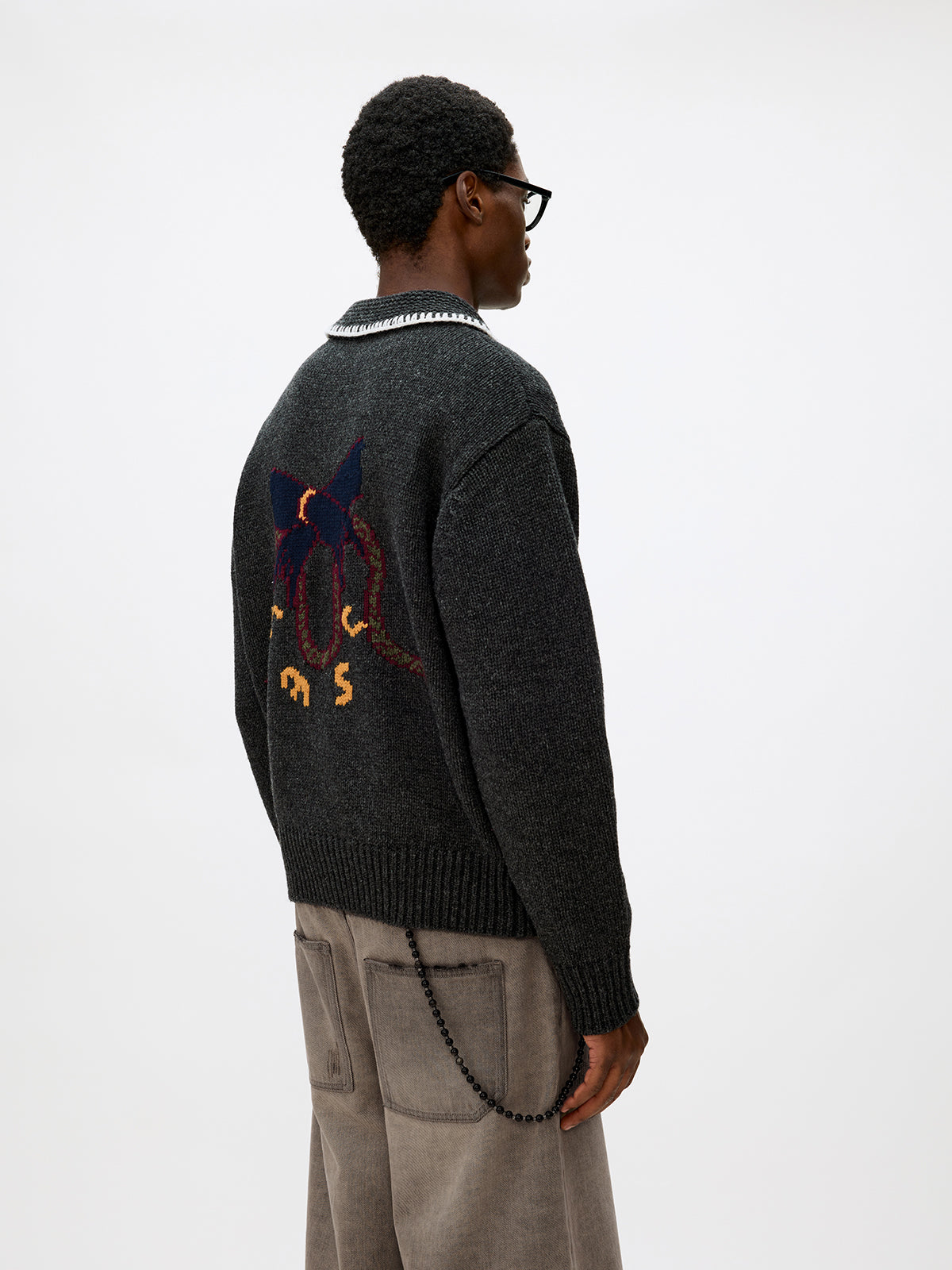 Unisex Wool Blend Cardigan