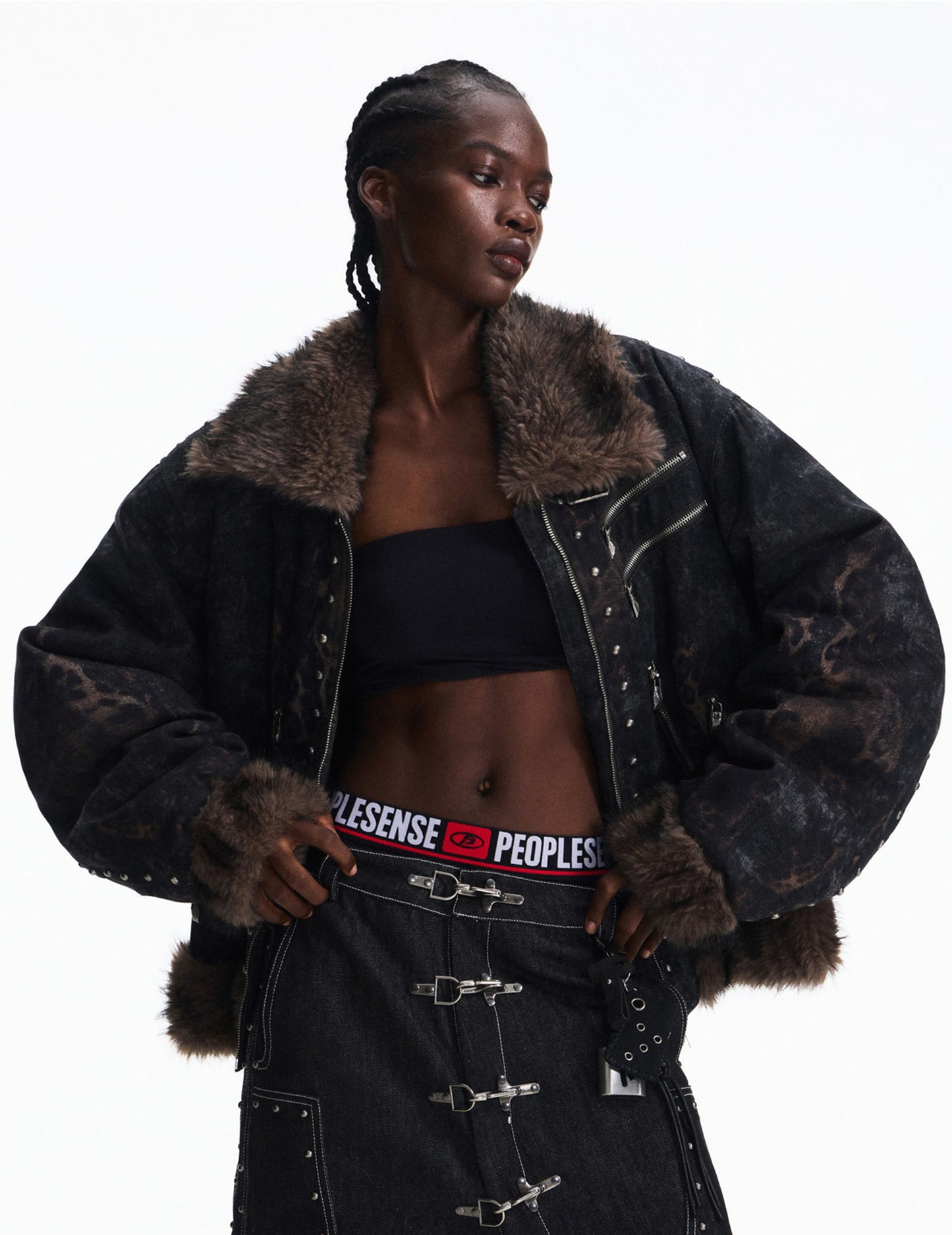 Faux Mink Fur Jacket