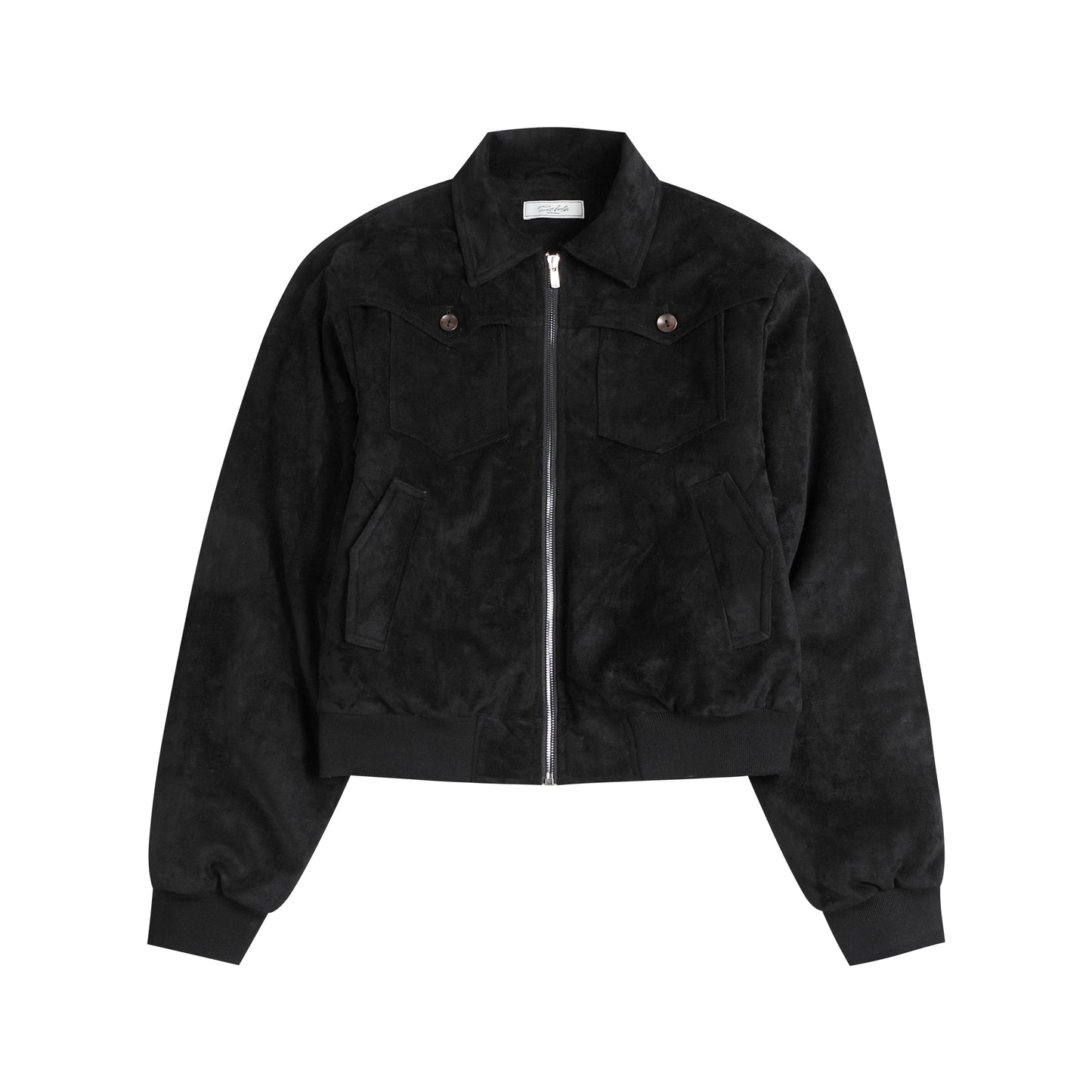 Suede multi-pocket jacket