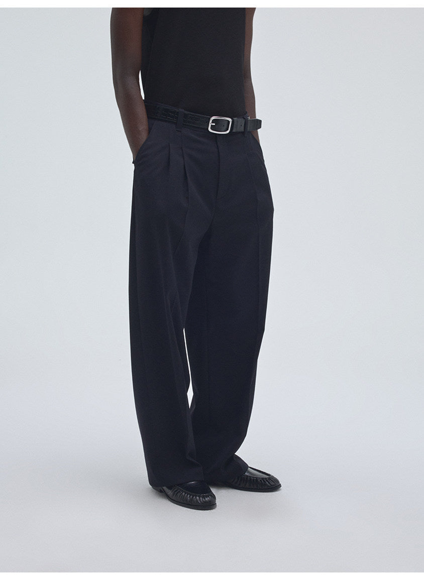Classic Double-Tuck Casual Pants