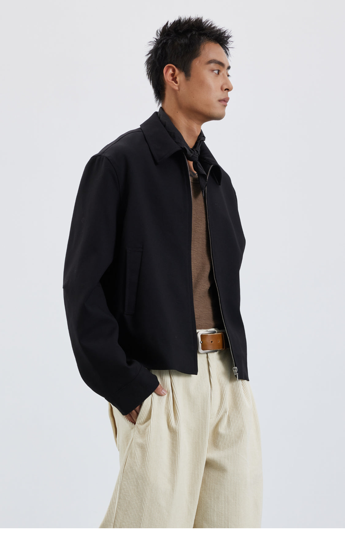 Wool-blend classic jacket