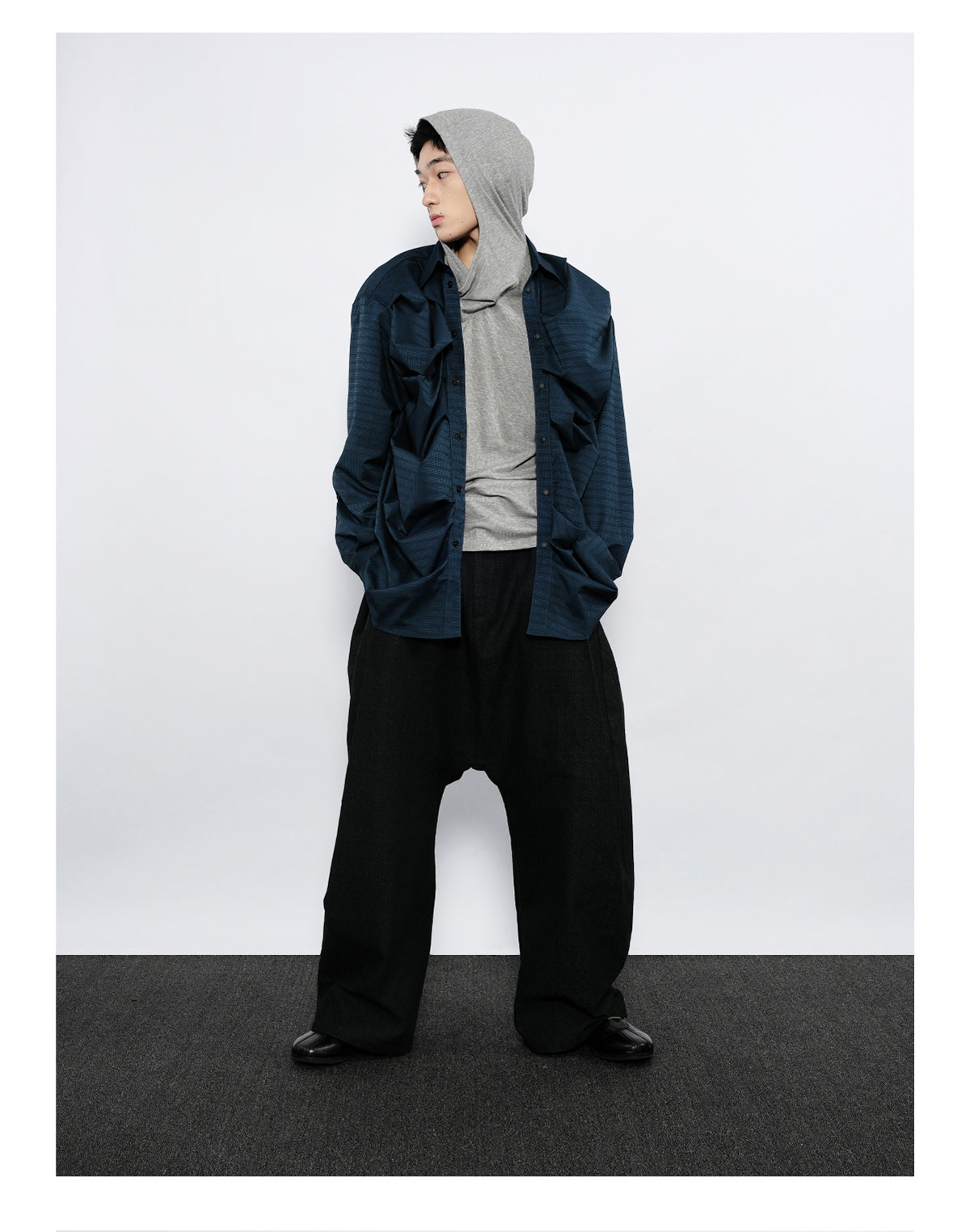 Pleated Silhouette Shirt