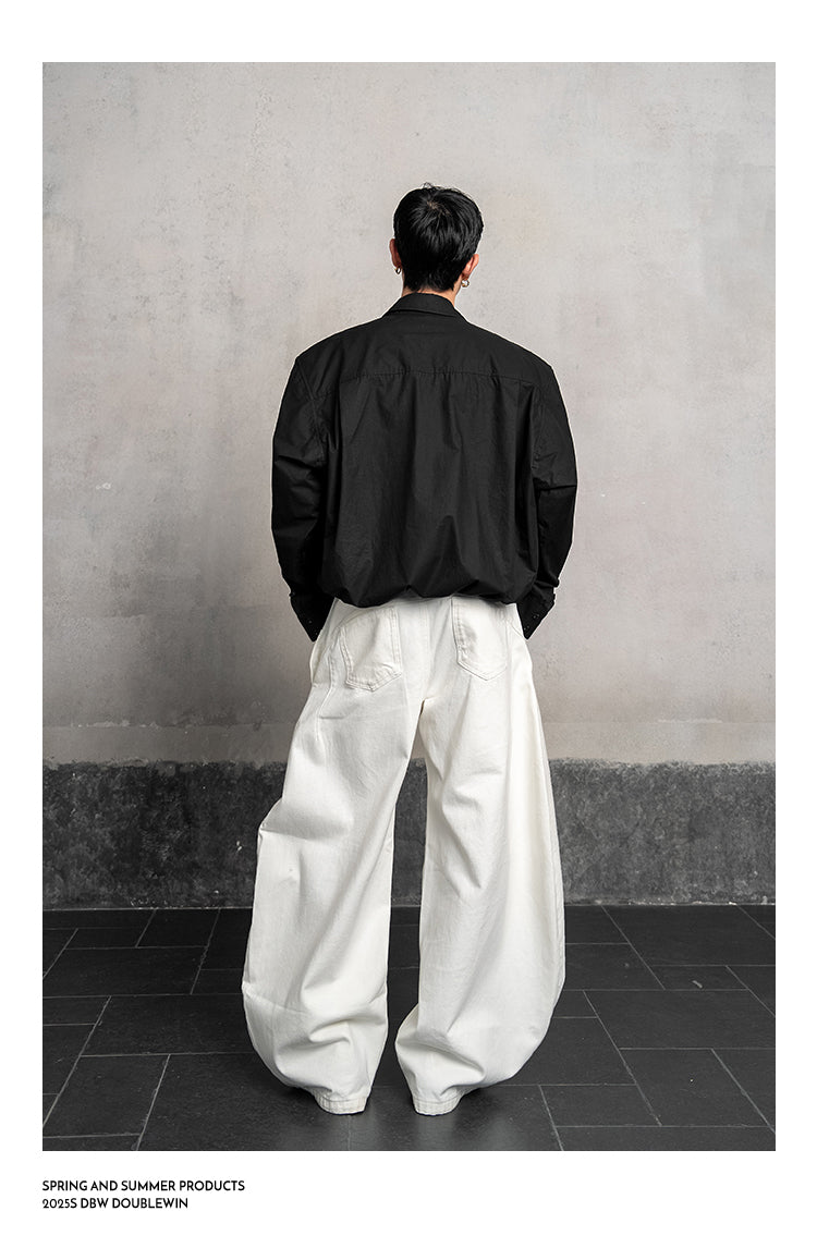 Asymmetrical Lapel Shirt