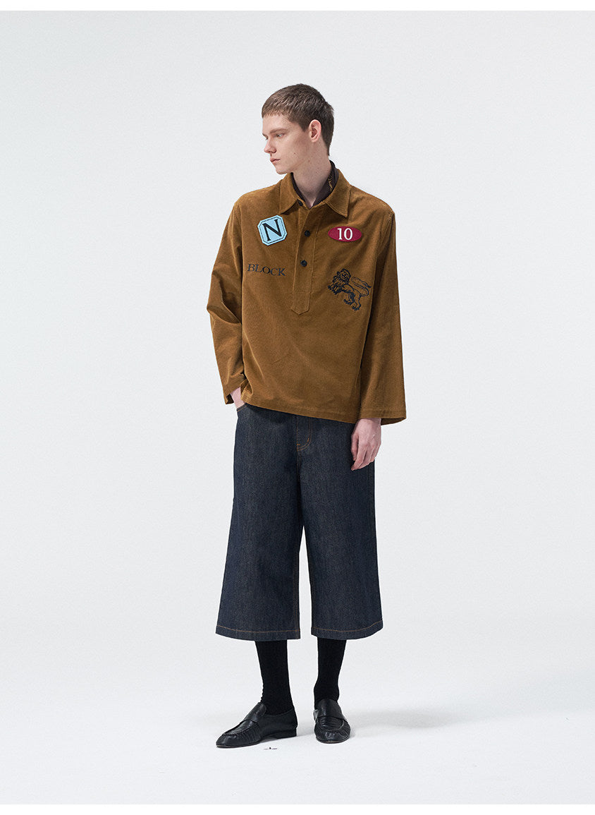 Original Embroidered Badge Label Casual Shirt