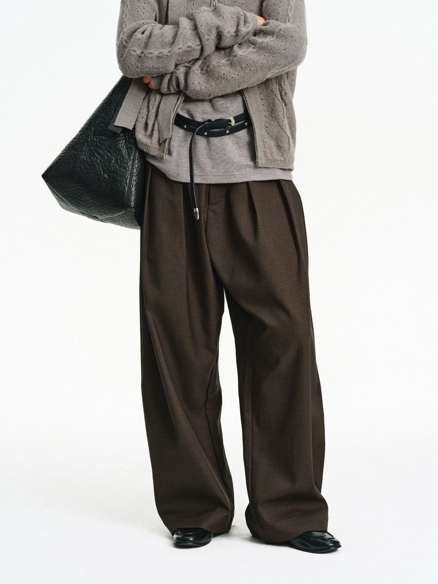 Wide-Leg Casual Pants