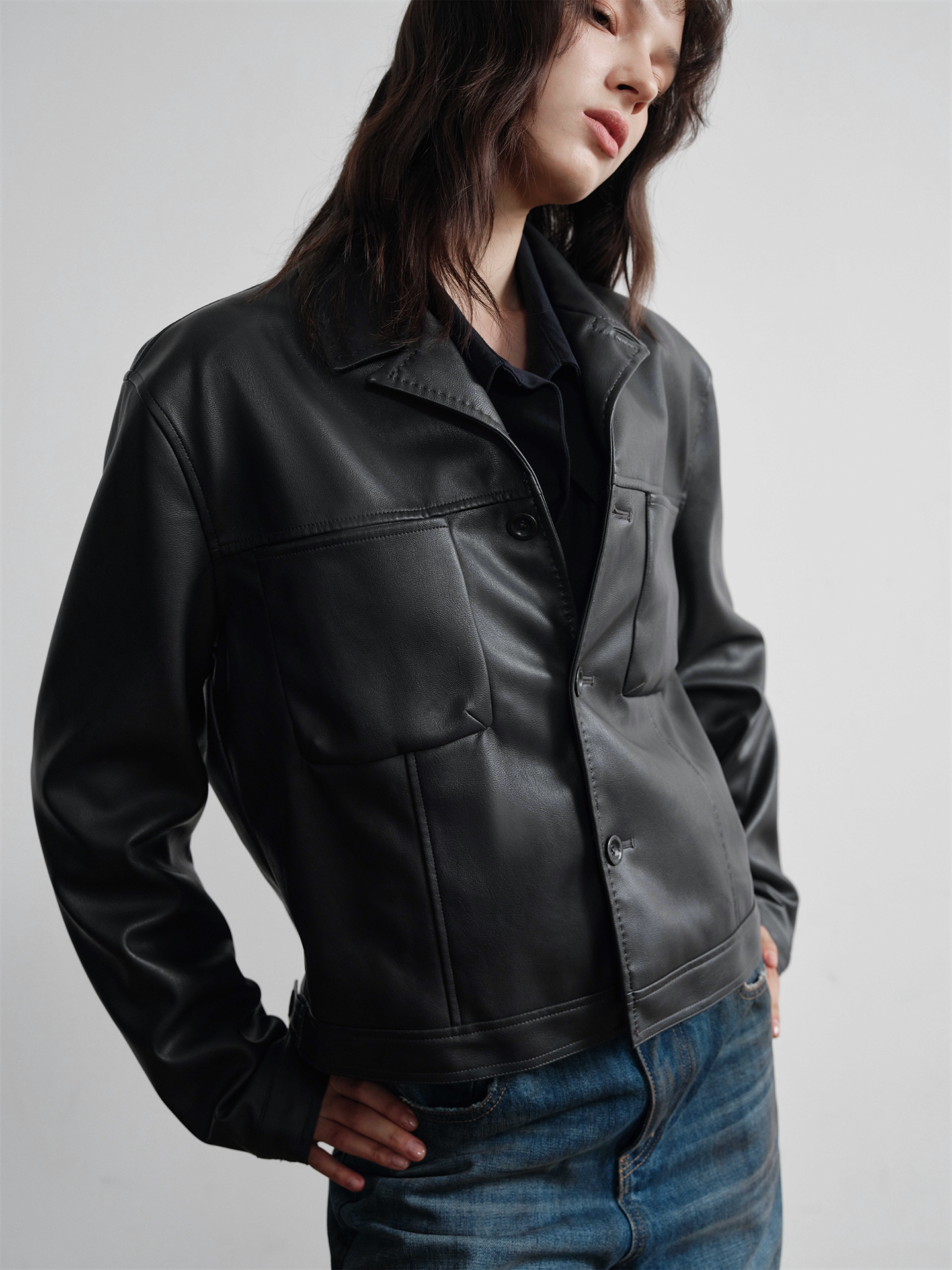 Flat Short Wide Jacket