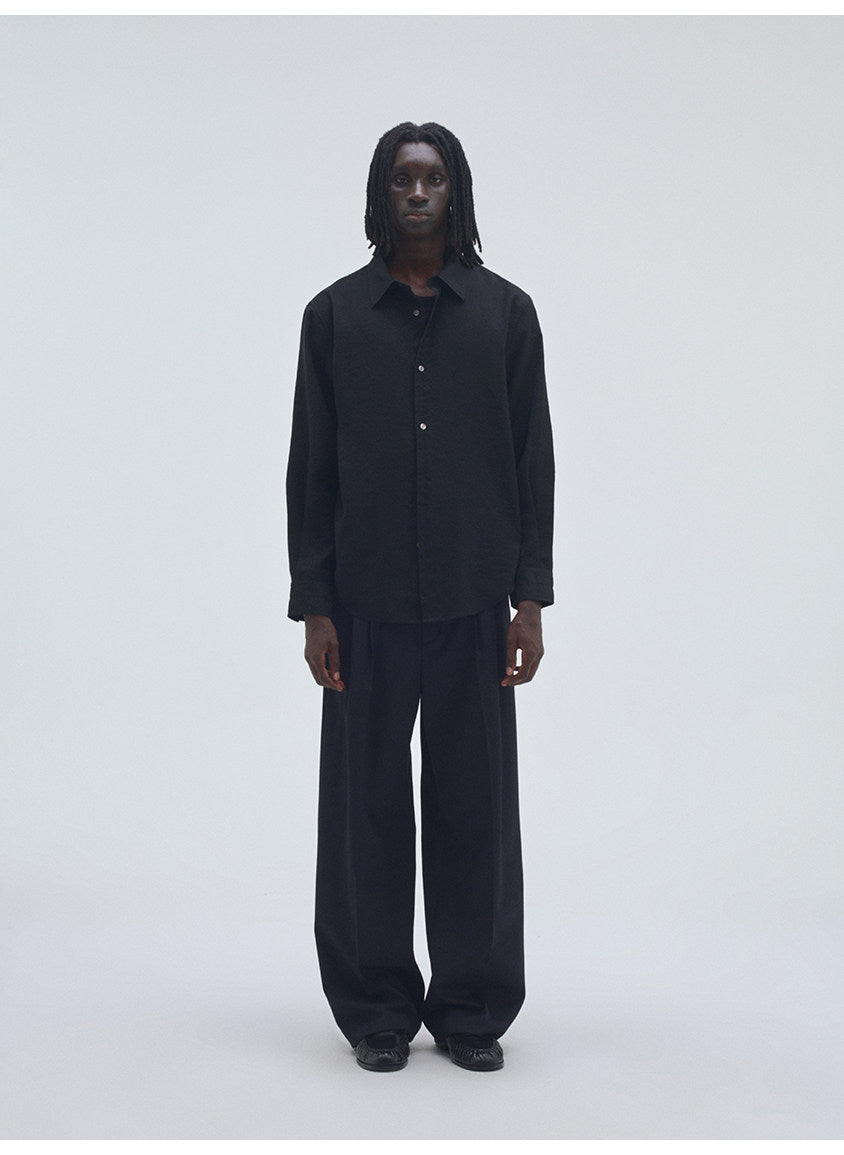 Classic Double-Tuck Casual Pants