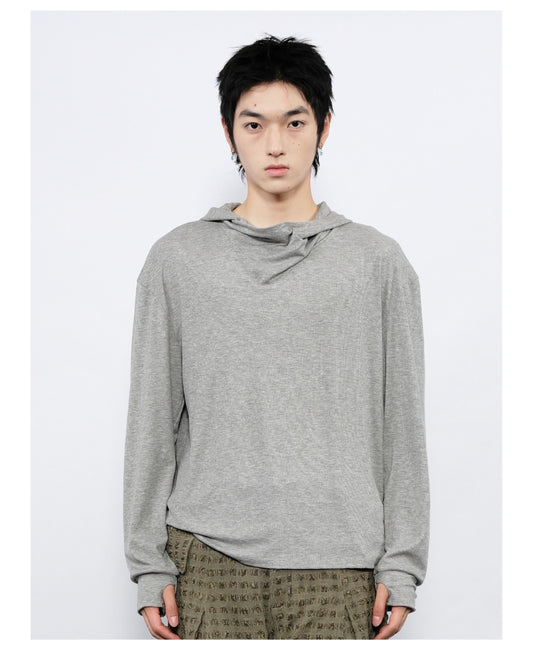 Halter Neck Hooded T-Shirt