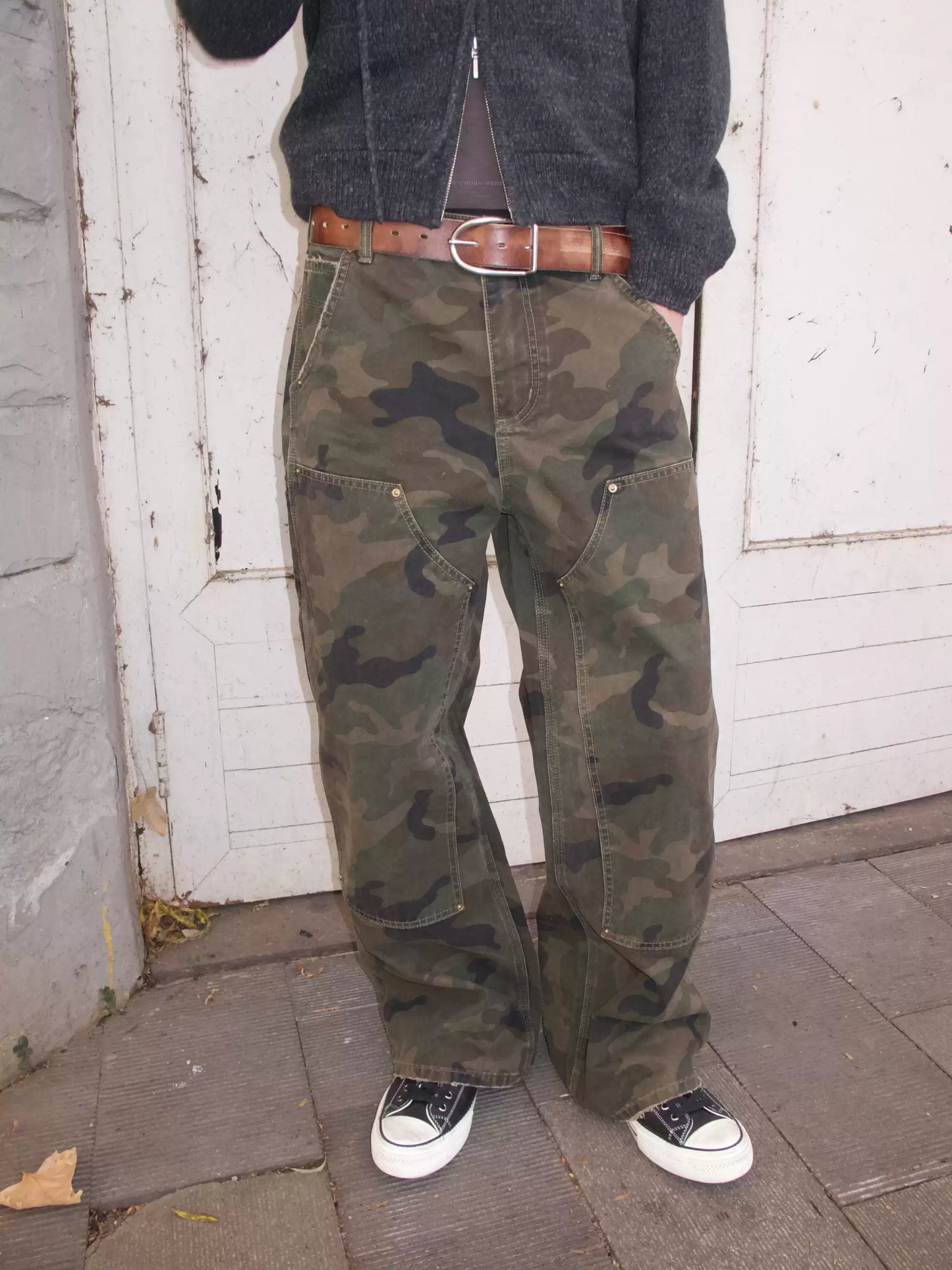 Retro Double-Knee Cargo Pants