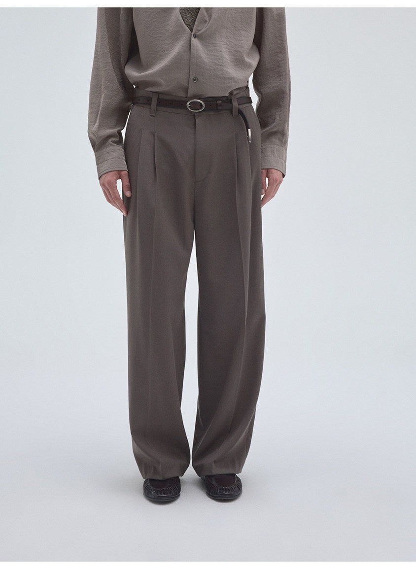 Classic Double-Tuck Casual Pants