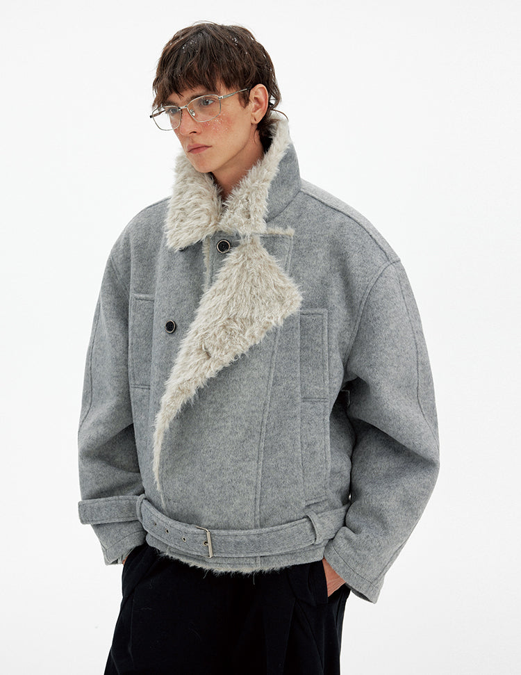 Double-breasted padded jacket