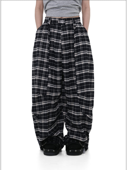Elastic waist Loose drape casual pants