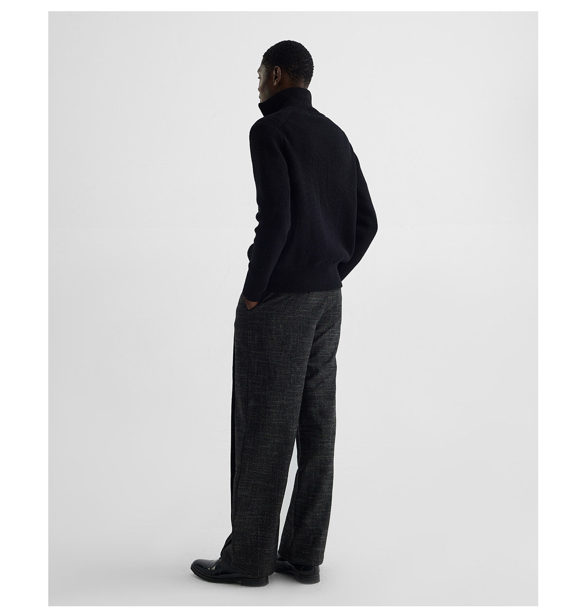 Double-Pleated Wool Pants