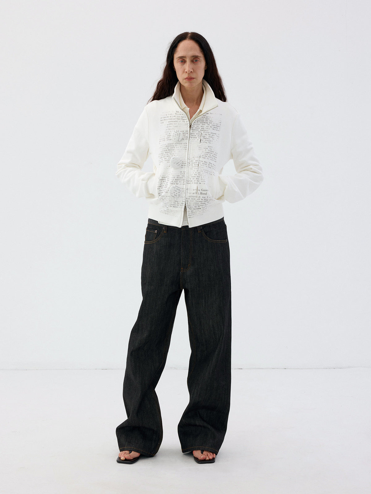 Loose-Fit Straight-Leg Original Color Jeans