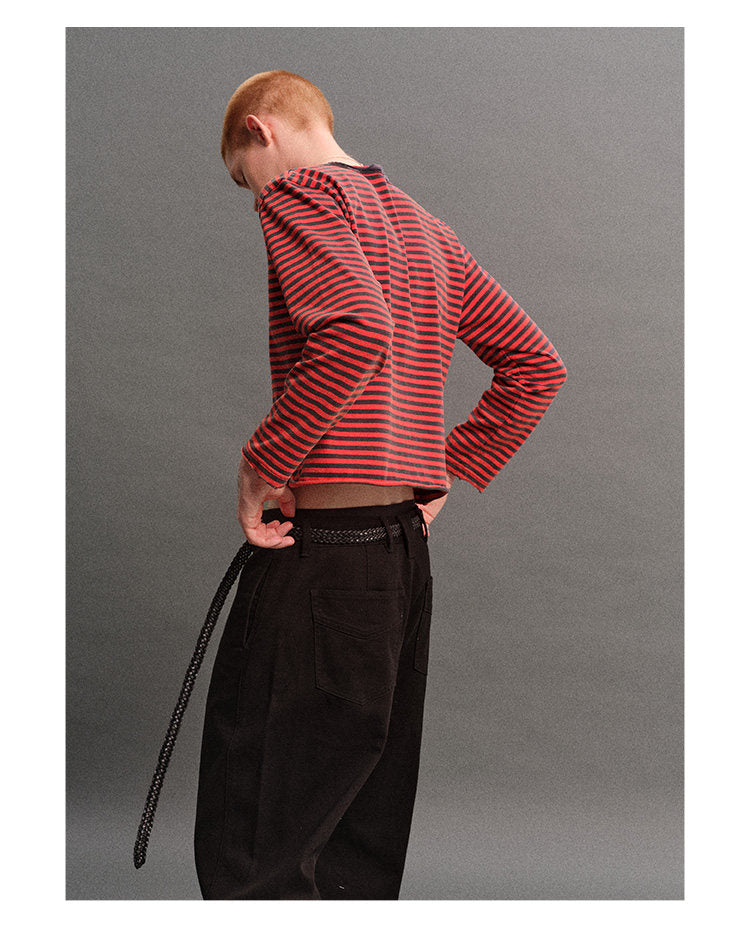 Distressed Striped T-Shirt