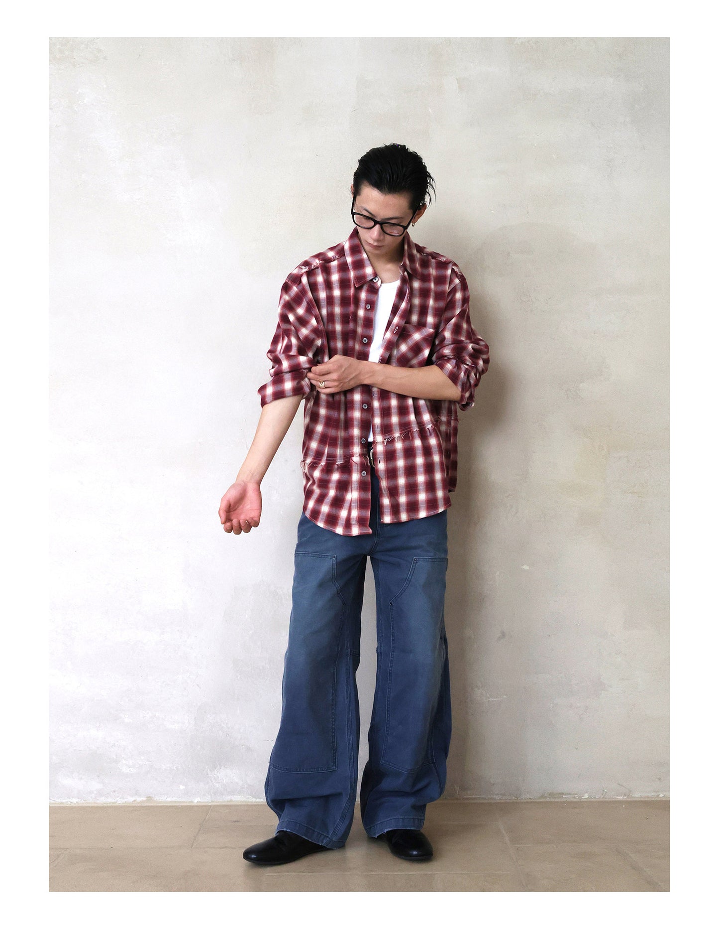 Wash-Damaged Work Pants