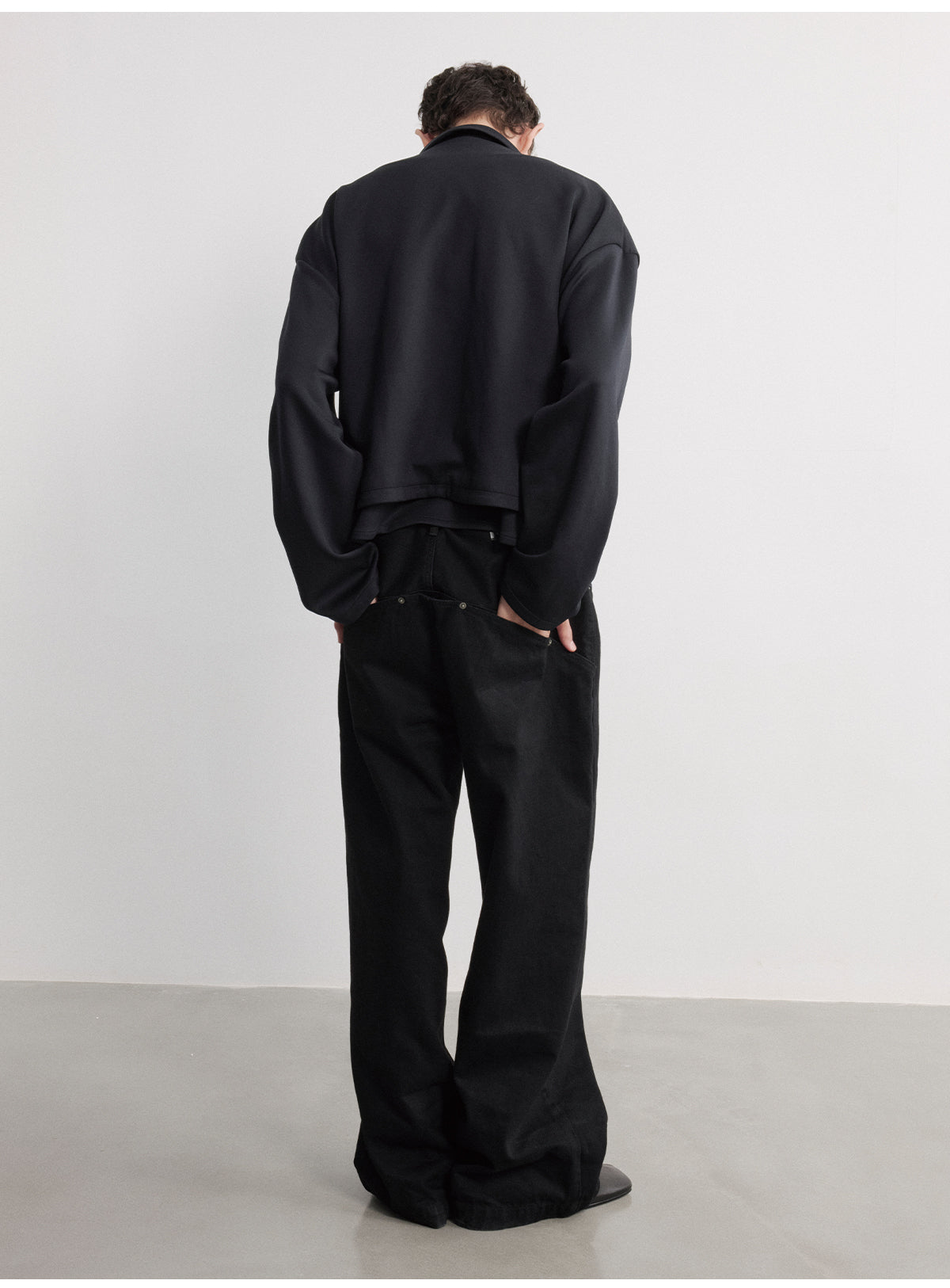 Fake Two-Piece Zipper Shirt