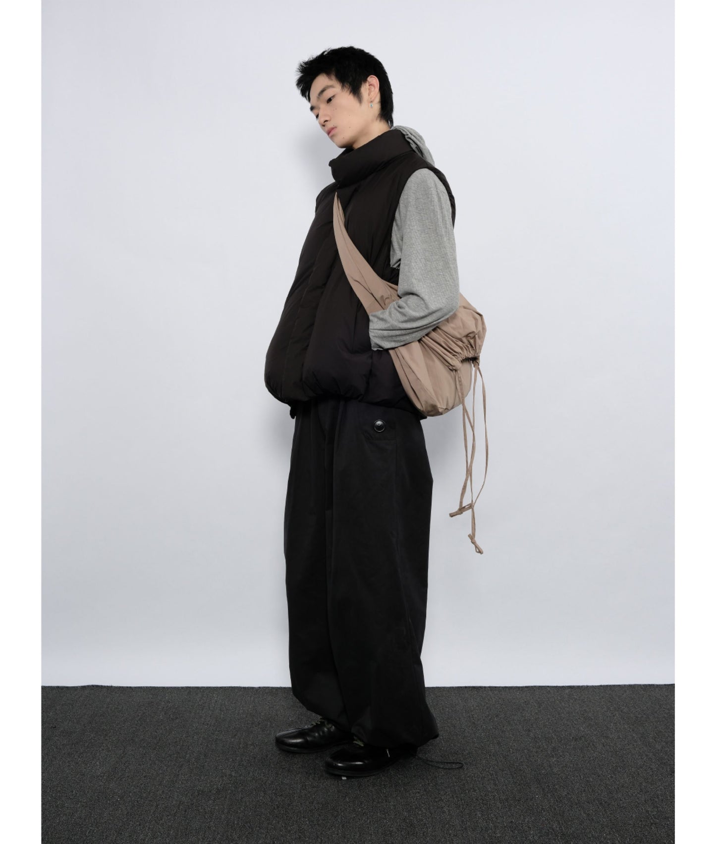 Side Button Casual Pants