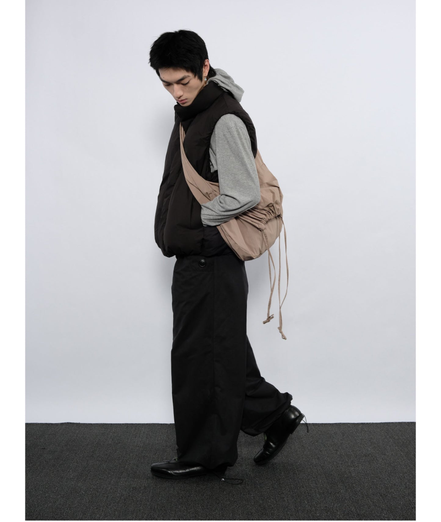 Side Button Casual Pants