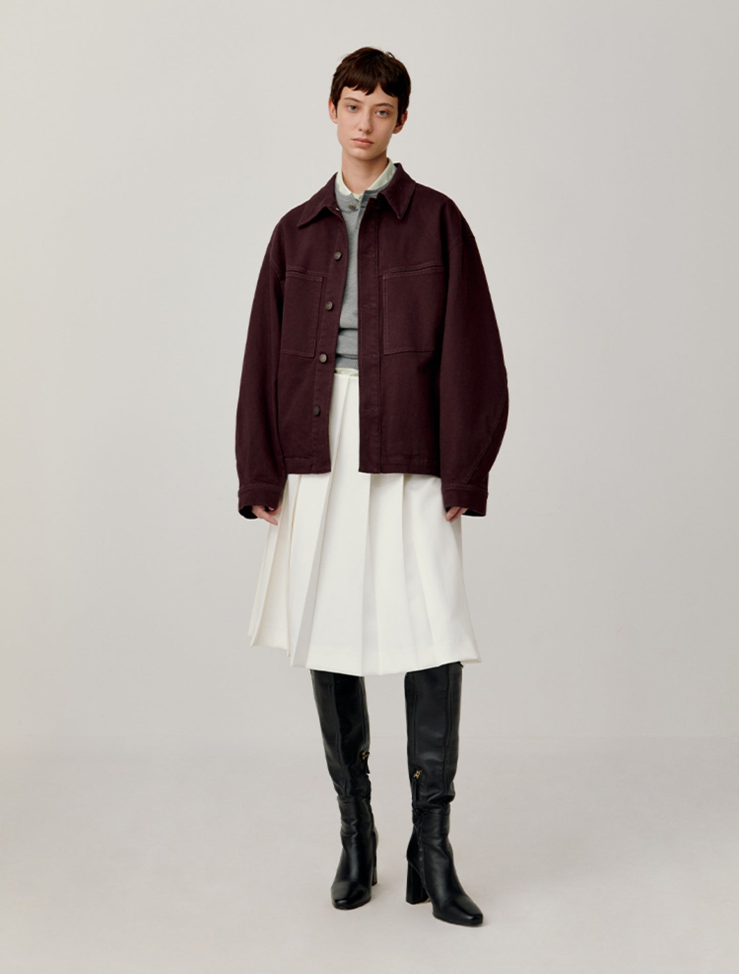 Patch Pocket Loose Jacket