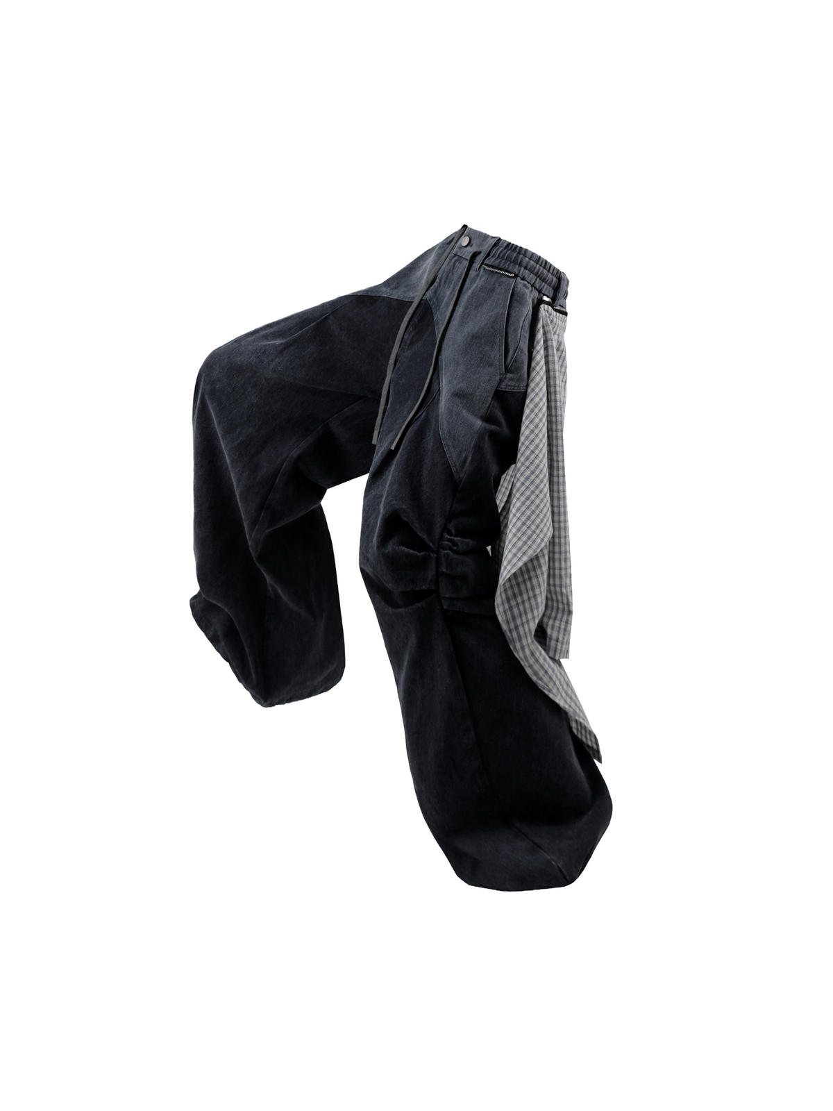 Denim Pants with a Removable Back Panel