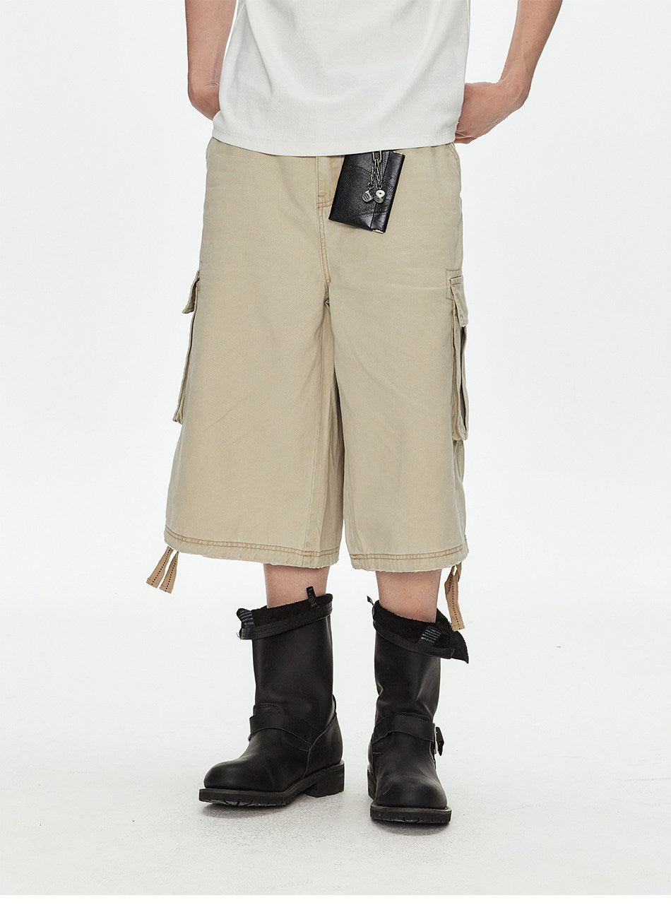 Double Drawstring Workwear Shorts