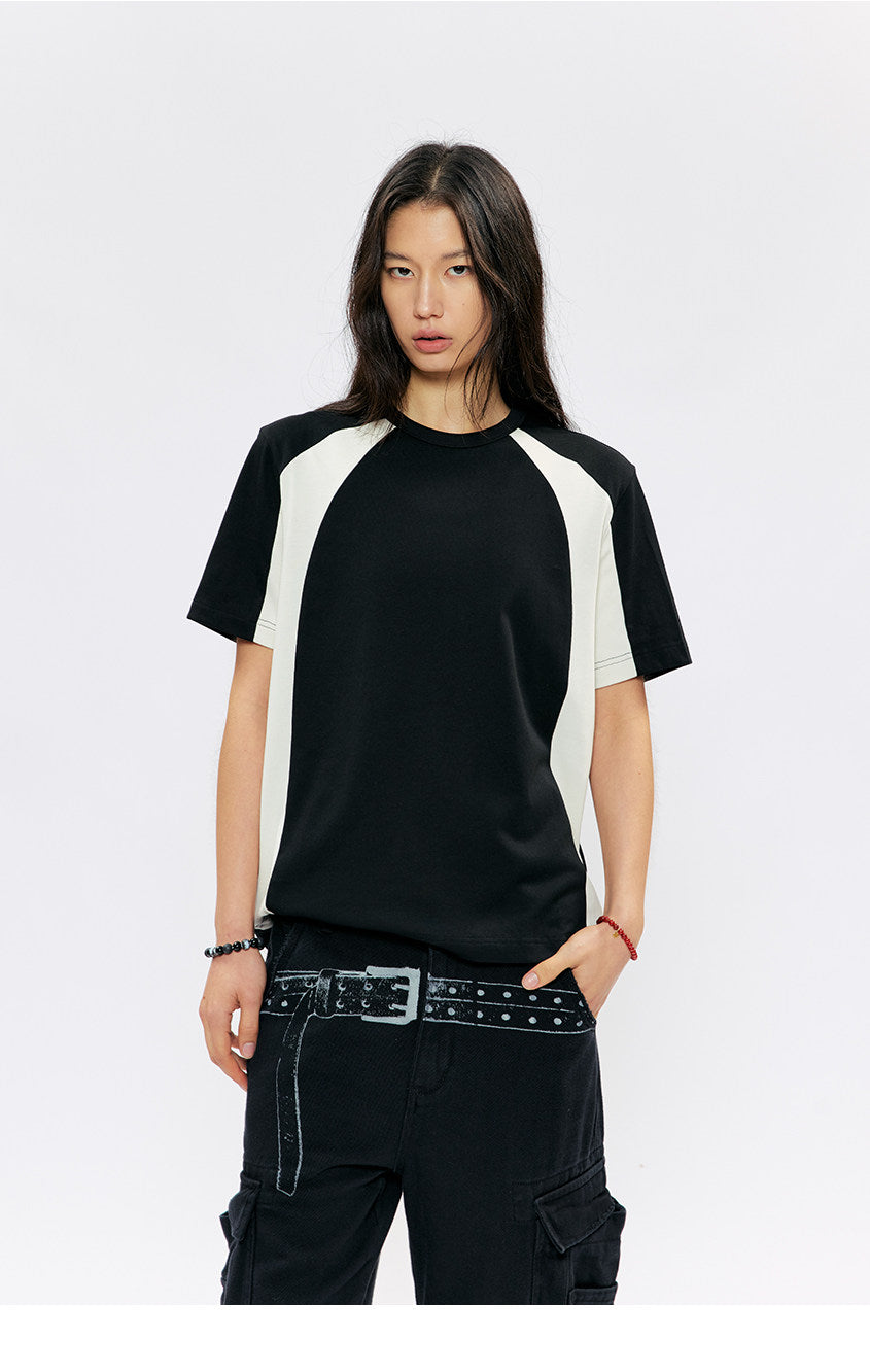 Patchwork Color-Blocking Quick-Dry T-Shirt