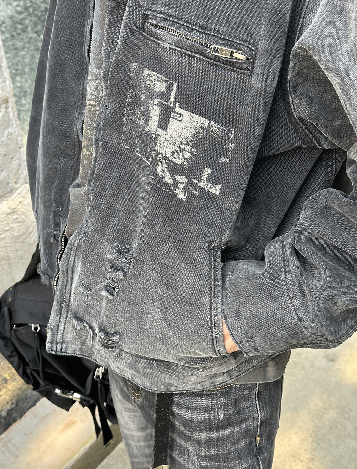 Washed Vintage Detroit Jacket