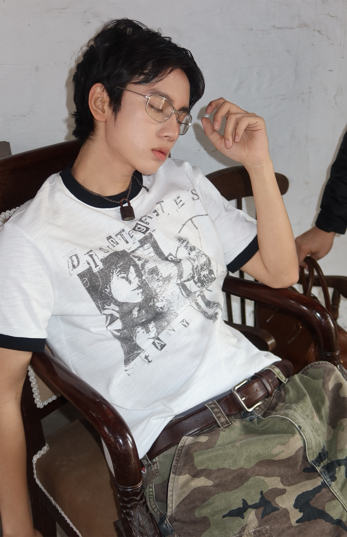 Color-block Print T-Shirt