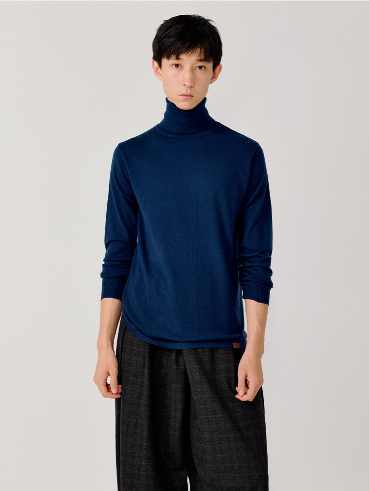 Merino Wool Turtleneck Sweater