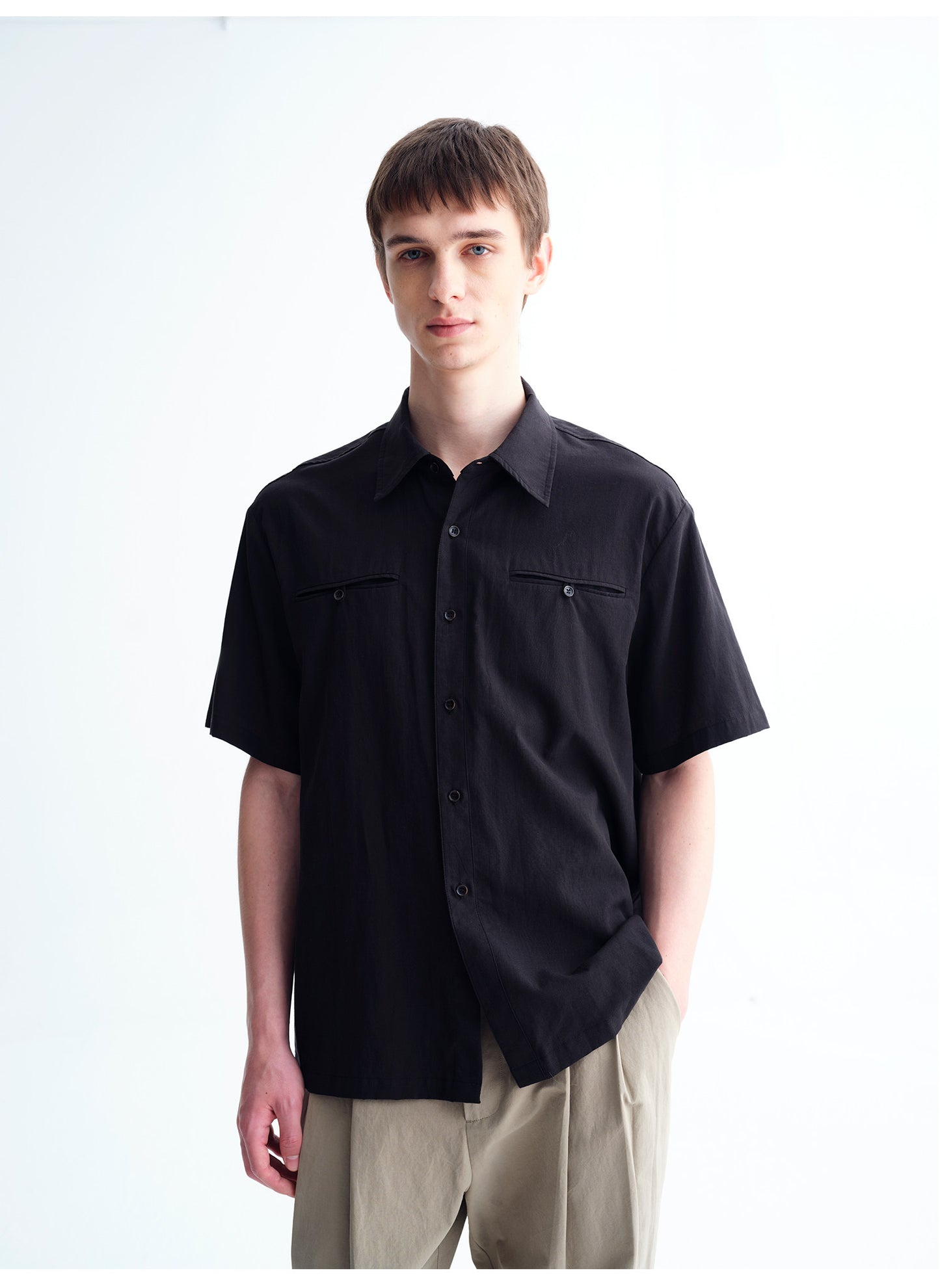 Shirt with Chest Pocket Design
