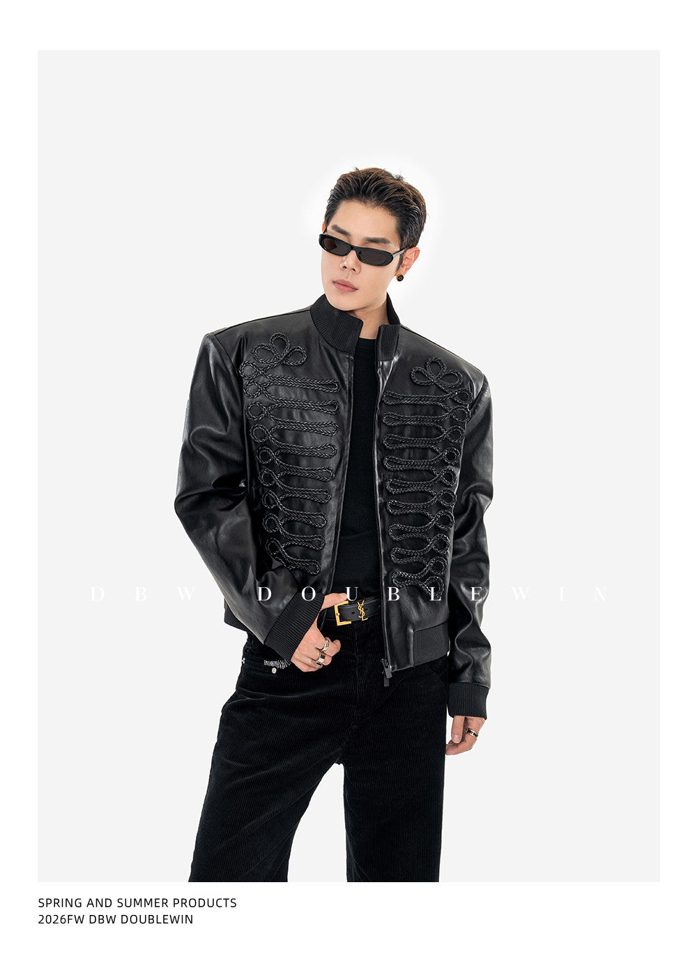 Braided Leather Jacket