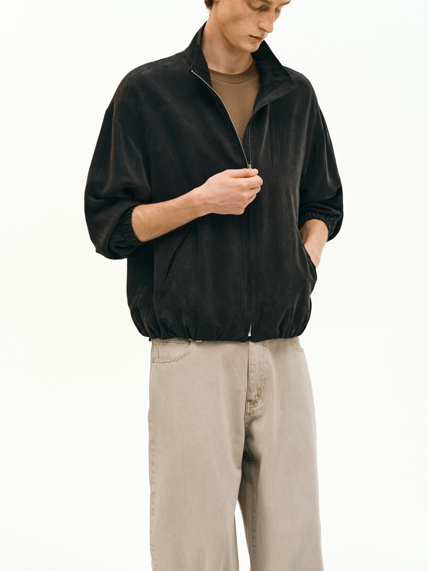 Stand Collar Balloon Jacket