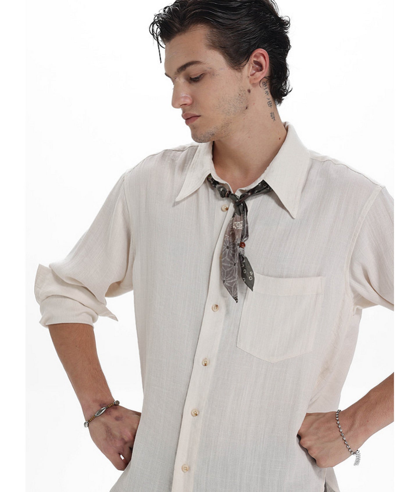 Relaxed Linen-Lyocell Blend Shirt