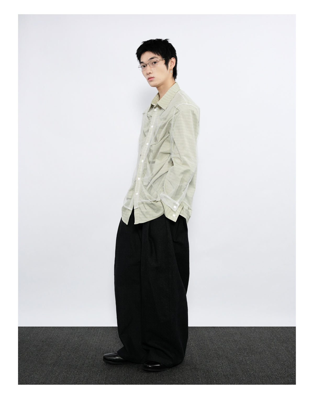 Pleated Silhouette Shirt