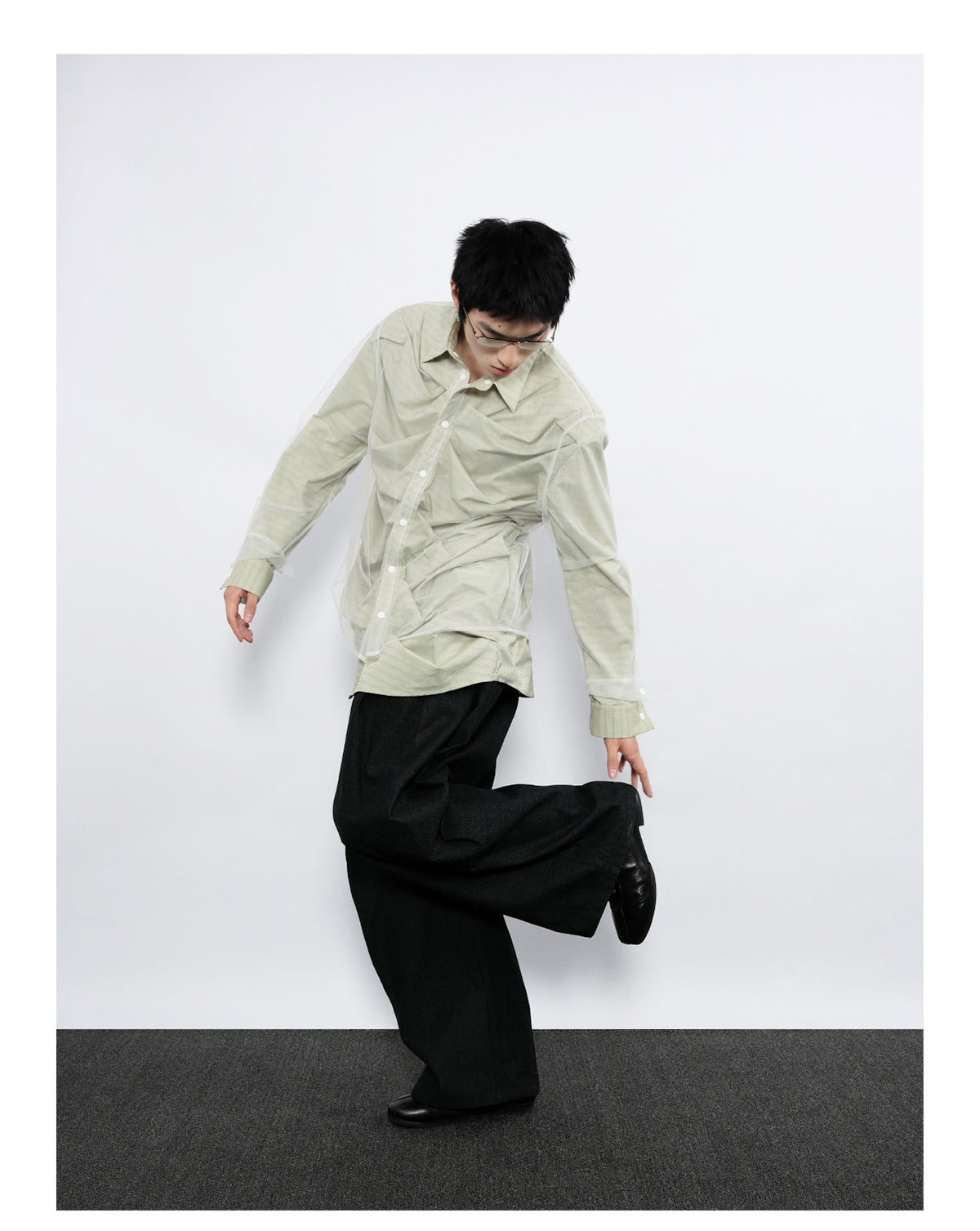 Pleated Silhouette Shirt