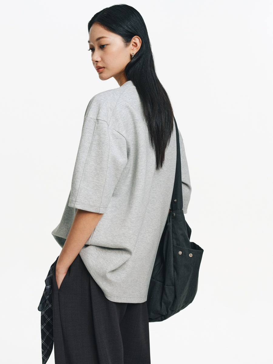 Air Layer Zipper T-Shirt