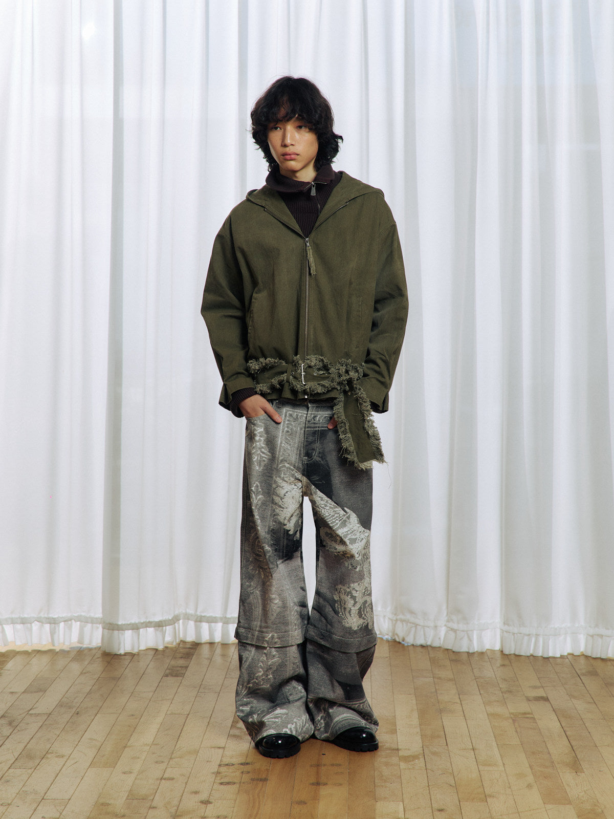 Tassel Large Hooded Jacket