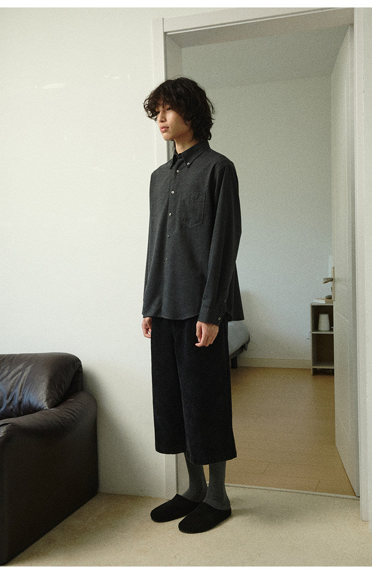 Single patch pocket shirt