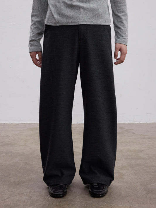Curved Silhouette Casual Pants