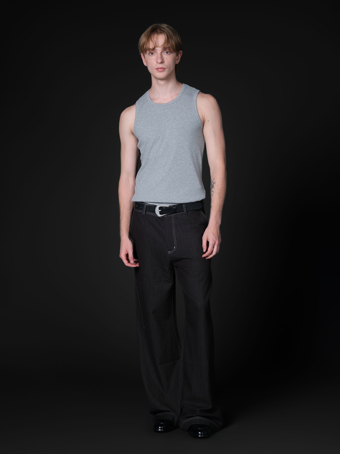 Slightly flared denim pants